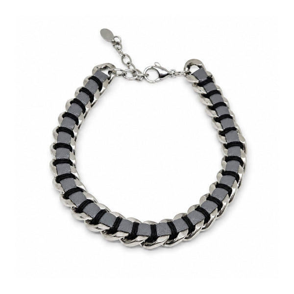 TITAN BRAID - 9mm Pure Titanium Steel Bracelet with Snap-lock Clasp for Men & Boy (8 inch)