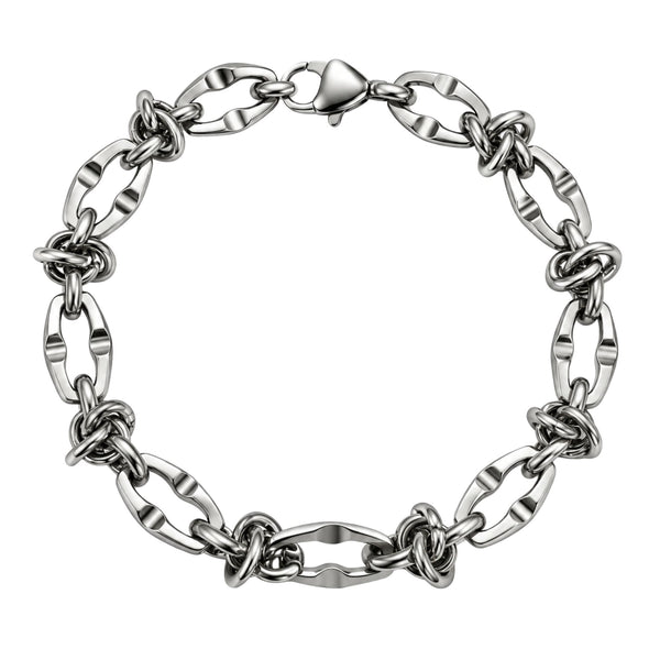 VANGUARD LINK - 7mm Titanium Steel Bracelet with Lobster Clasp for Men & Boy (8 inch)