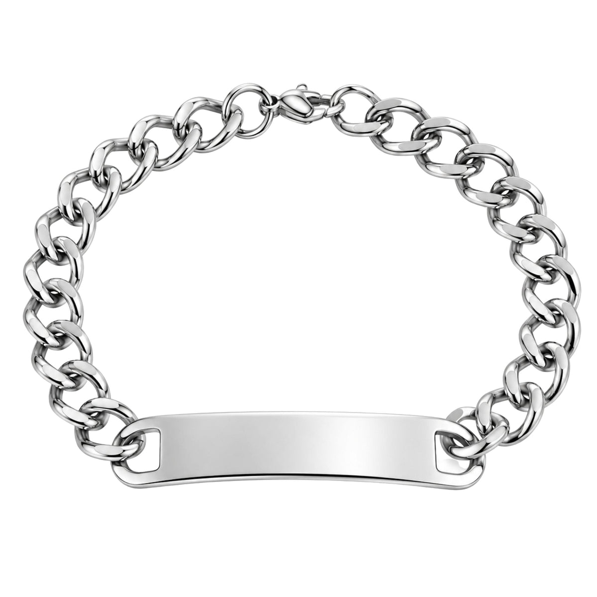 THE MEN THING Steel Bracelets VORTEX LINK - 46mm Titanium Steel Bracelet with Lobster Clasp for Men & Boy (8 inch)