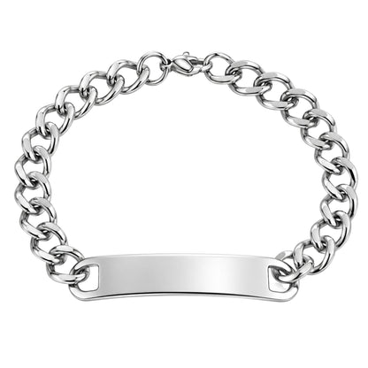 THE MEN THING Steel Bracelets VORTEX LINK - 46mm Titanium Steel Bracelet with Lobster Clasp for Men & Boy (8 inch)