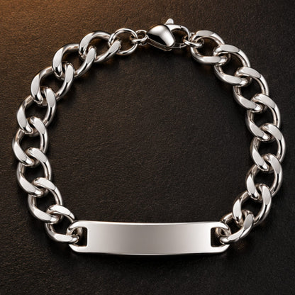 THE MEN THING Steel Bracelets VORTEX LINK - 46mm Titanium Steel Bracelet with Lobster Clasp for Men & Boy (8 inch)