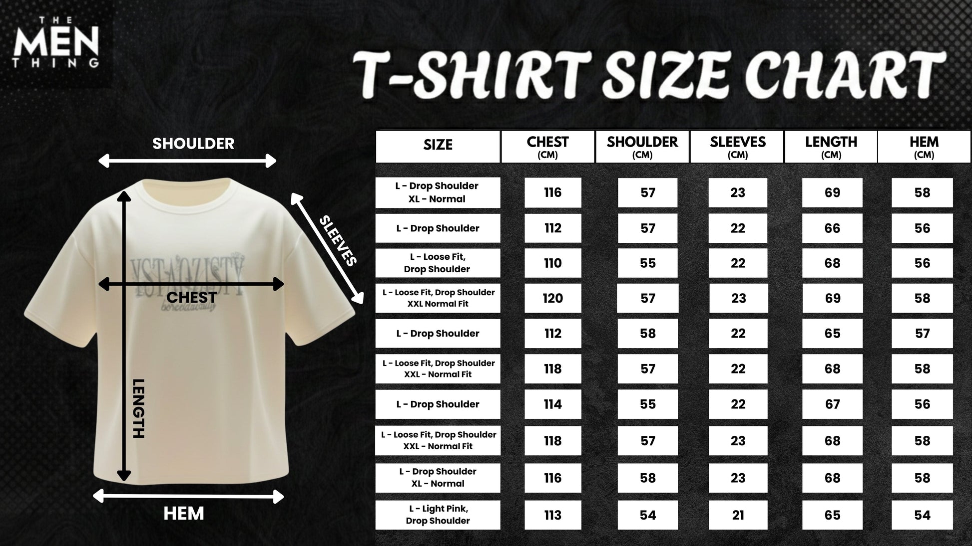 THE MEN THING STILL FORM BOX TEE Oversized T-Shirt – Ivory Cream