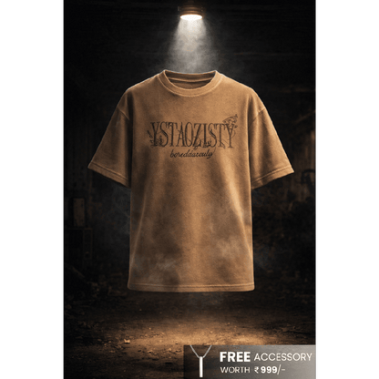 THE MEN THING STILL FORM BOX TEE Oversized T-Shirt – Sandstone Tan