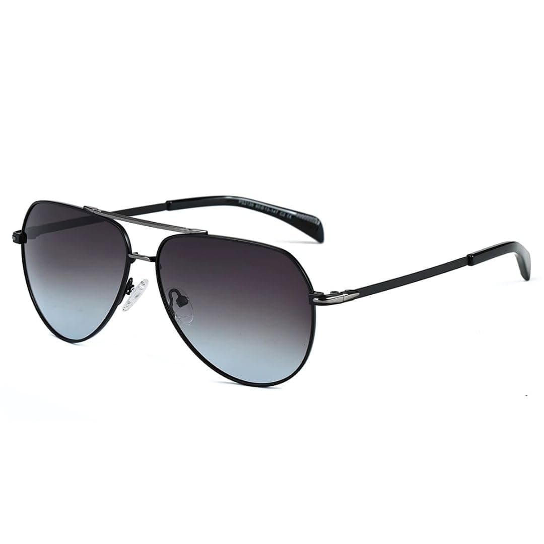 THE MEN THING Sunglasses 2139 - AERO SHADOW - HD Polarised Sunglasses for Men - UV400 Protection, Stainless Steel Frame - Gradual Blue Grey