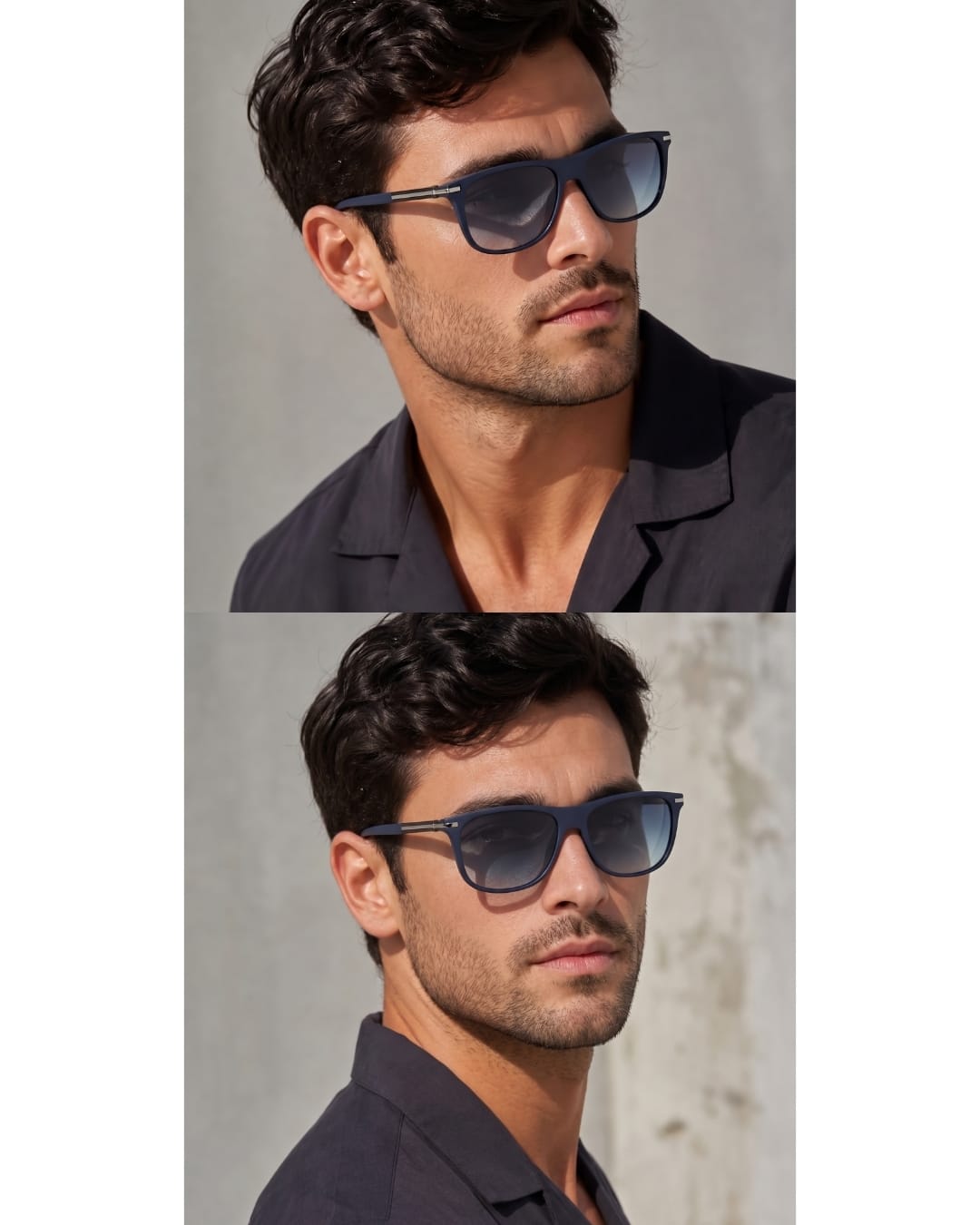 THE MEN THING Sunglasses 2161 METRO CLASSIC -  Wayfarer Style - HD Polarised Sunglasses for Men - UV400 Protection, Stainless Steel Frame