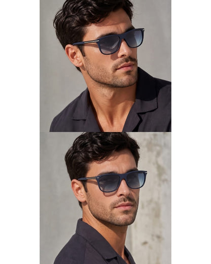 THE MEN THING Sunglasses 2161 METRO CLASSIC -  Wayfarer Style - HD Polarised Sunglasses for Men - UV400 Protection, Stainless Steel Frame