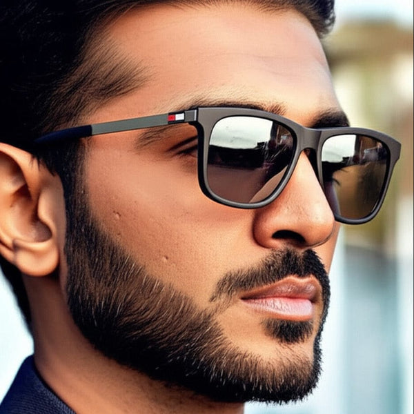 2162 HEXA RISE HD Polarized Sunglasses for Men - UV400 Protection, Stainless Steel Frame