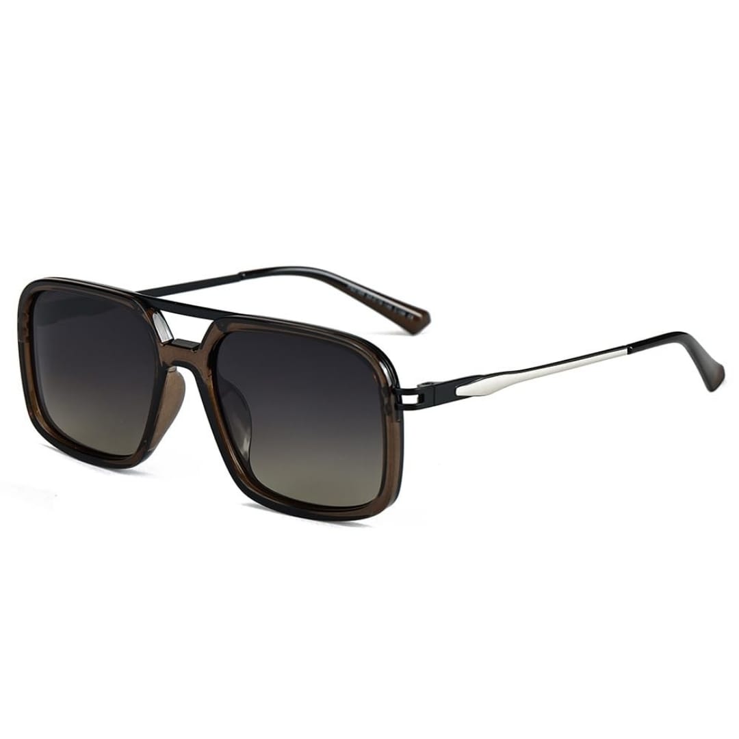THE MEN THING Sunglasses 2169 URBAN ECLIPSE -  Oversized Square - HD Polarised Sunglasses for Men - UV400 Protection, Stainless Steel Frame