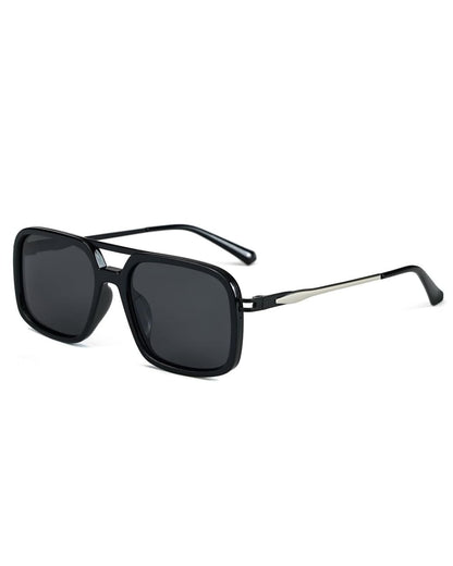 THE MEN THING Sunglasses 2169 URBAN ECLIPSE -  Oversized Square - HD Polarised Sunglasses for Men - UV400 Protection, Stainless Steel Frame