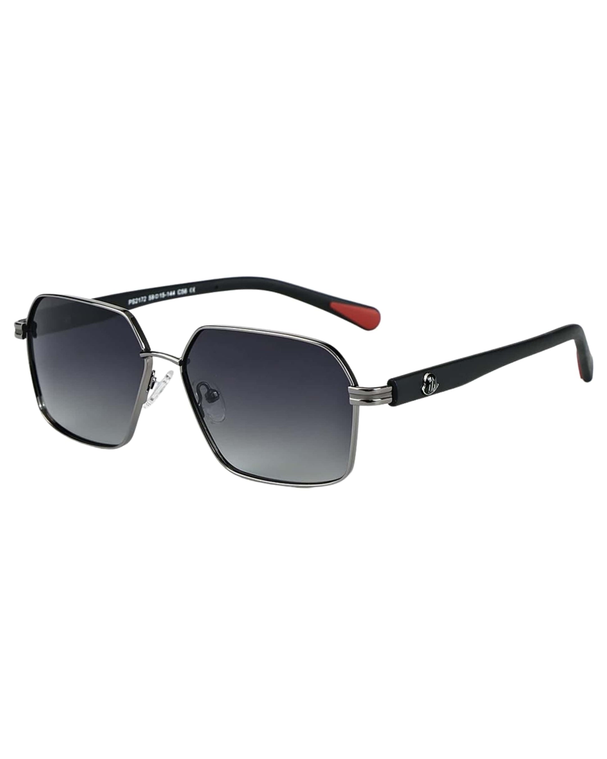THE MEN THING Sunglasses 2172 HEX EDGE -  Geomatric Style - HD Polarised Sunglasses for Men - UV400 Protection, Stainless Steel Frame