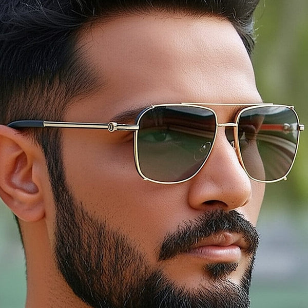 2177 ASH CREST HD Polarized Sunglasses for Men - UV400 Protection, Stainless Steel Frame