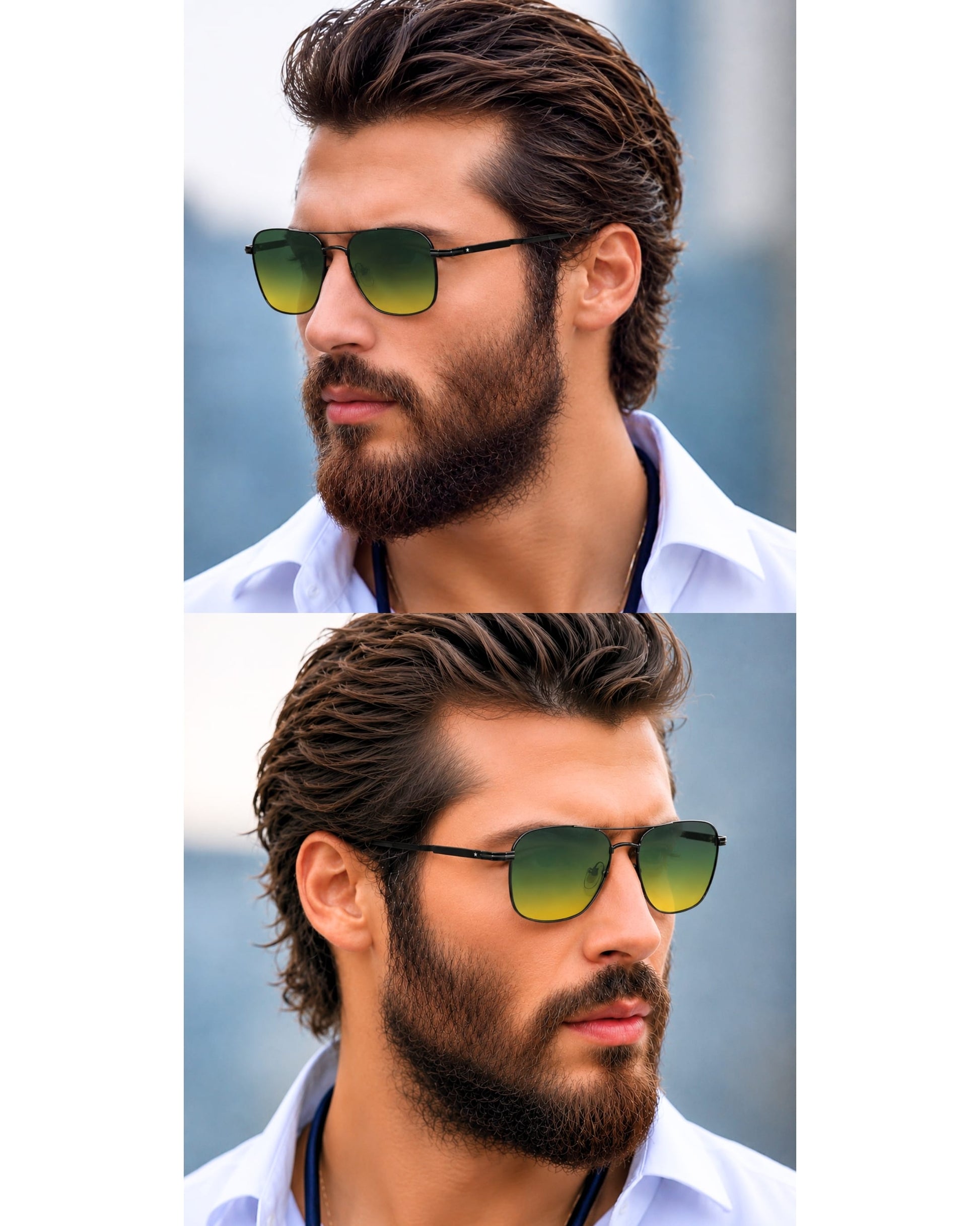 2179 ARCTIC GLINT HD Polarized Sunglasses for Men - UV400 Protection, Stainless Steel Frame - THE MEN THING