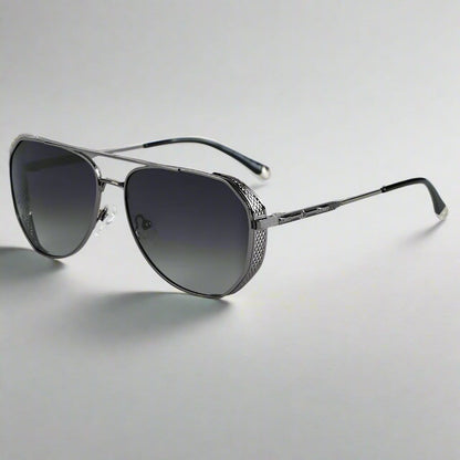 THE MEN THING Sunglasses 2181 PRESTIGE LUXE -  Aviator  Style - HD Polarised Sunglasses for Men - UV400 Protection, Stainless Steel Frame