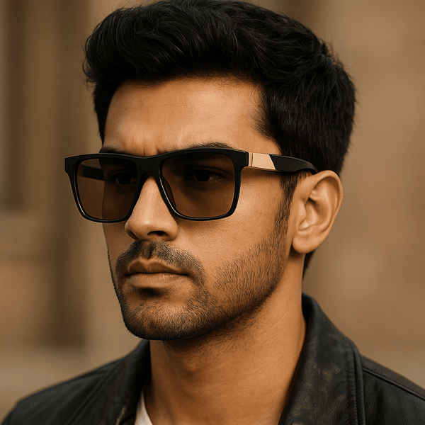 2192 GRAYSCALE BLAZE HD Polarized Sunglasses for Men - UV400 Protection, Stainless Steel Frame