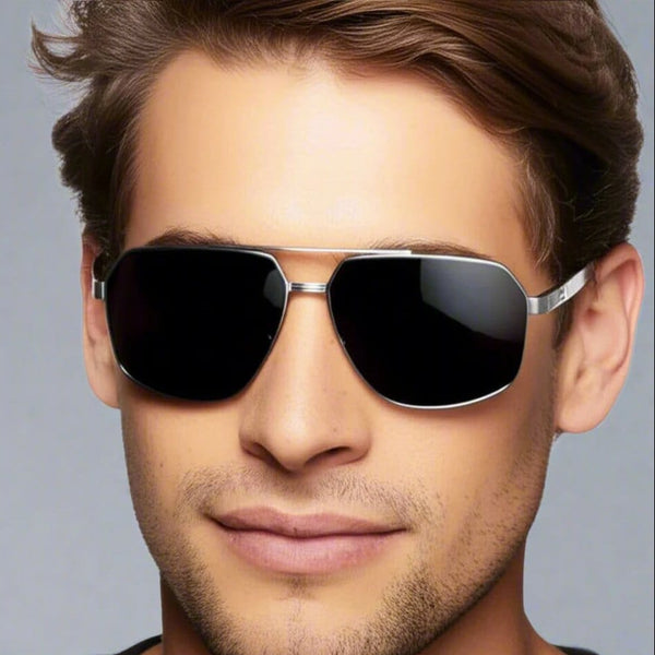 2194 CINDER FROST HD Polarized Sunglasses for Men - UV400 Protection, Stainless Steel Frame