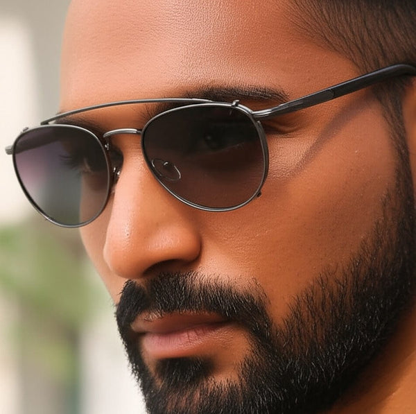 2196 REGENT SHADOW HD Polarized Sunglasses for Men - UV400 Protection, Stainless Steel Frame