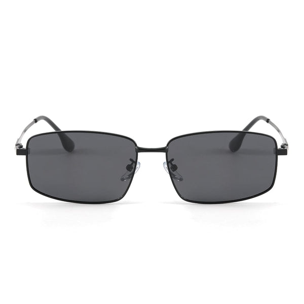 3295 - OBLIVION EDGE- HD Polarised Sunglasses for Men - UV400 Protection, Stainless Steel Frame - Black Lens