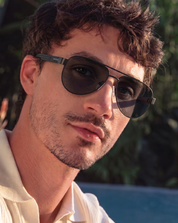 S15105 MIRAGE GLARE HD Polarized Sunglasses for Men - UV400 Protection, Stainless Steel Frame