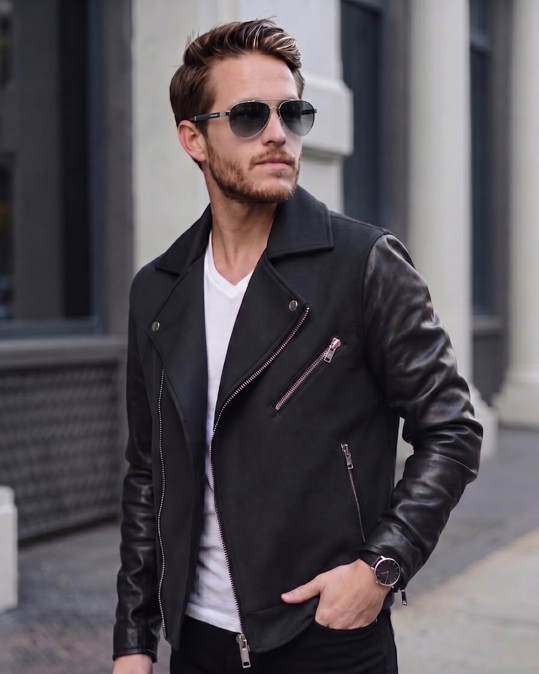 THE MEN THING Sunglasses Charcoal Gradient 2173 STEALTH PILOT  -  Aviator Style - HD Polarised Sunglasses for Men - UV400 Protection, Stainless Steel Frame