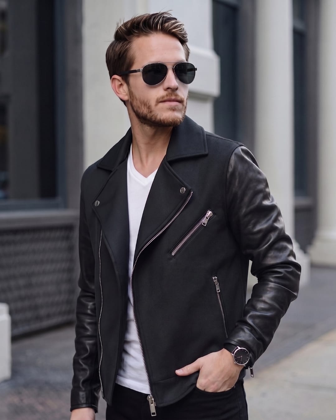 THE MEN THING Sunglasses Dark Smoke 2173 STEALTH PILOT  -  Aviator Style - HD Polarised Sunglasses for Men - UV400 Protection, Stainless Steel Frame