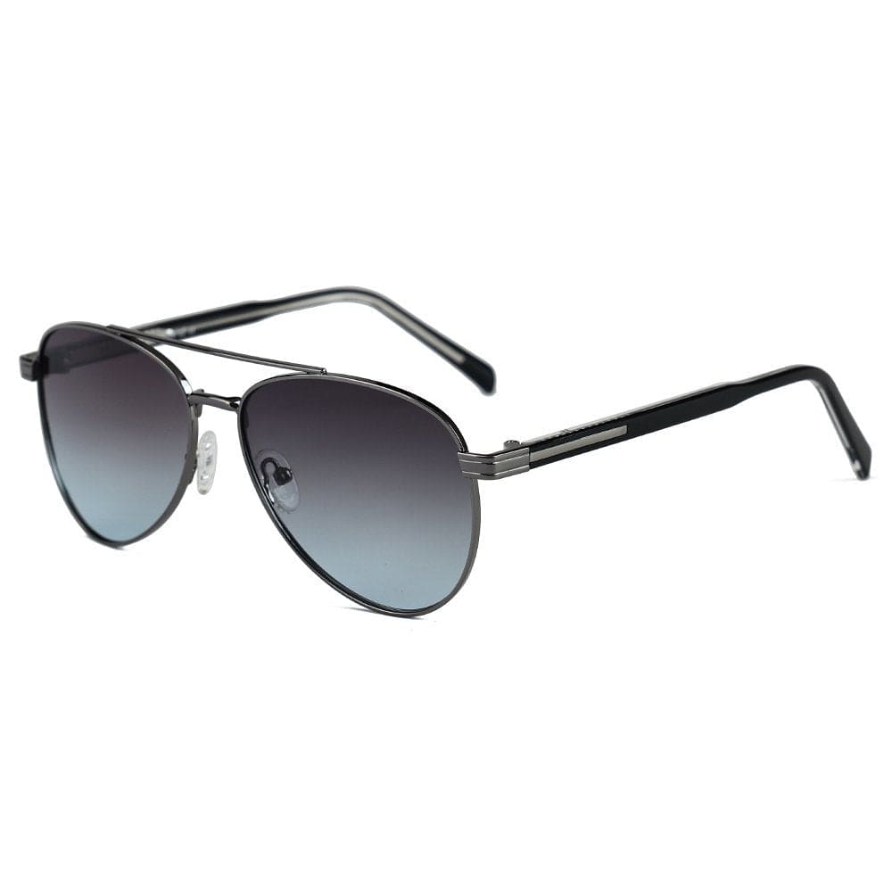 THE MEN THING Sunglasses Gradient Blue Gunmetal 2195 KINETIC LUXE HD Polarized Sunglasses for Men - UV400 Protection, Stainless Steel Frame