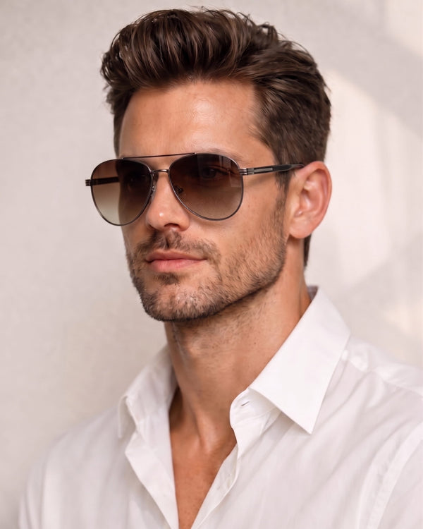 2195 KINETIC LUXE HD Polarized Sunglasses for Men - UV400 Protection, Stainless Steel Frame