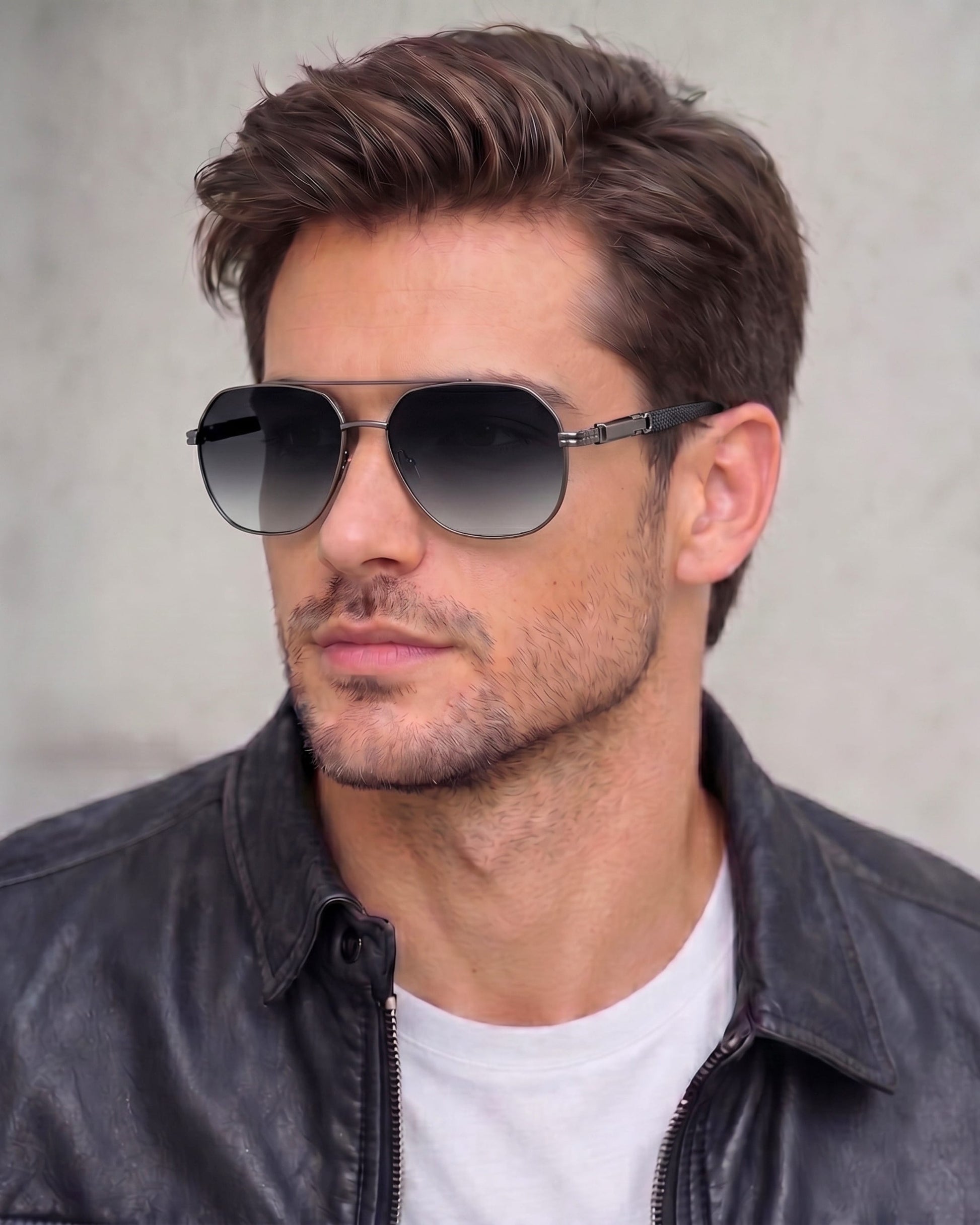 2150 TITAN EDGE - Aviator Style - HD Polarised Sunglasses for Men - UV400 Protection, Stainless Steel Frame — Sunglasses for Men | THE MEN THING
