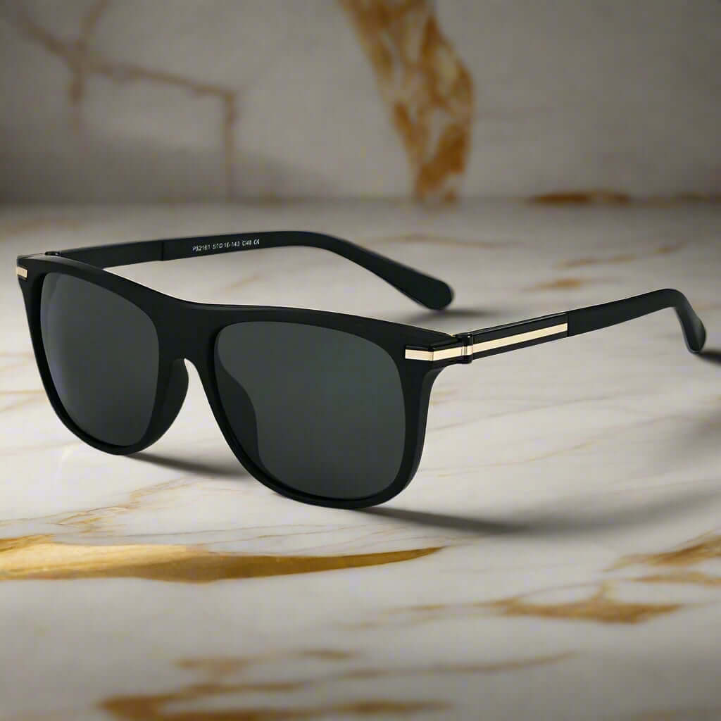 2161 METRO CLASSIC -  Wayfarer Style - HD Polarised Sunglasses for Men - UV400 Protection, Stainless Steel Frame - THE MEN THING