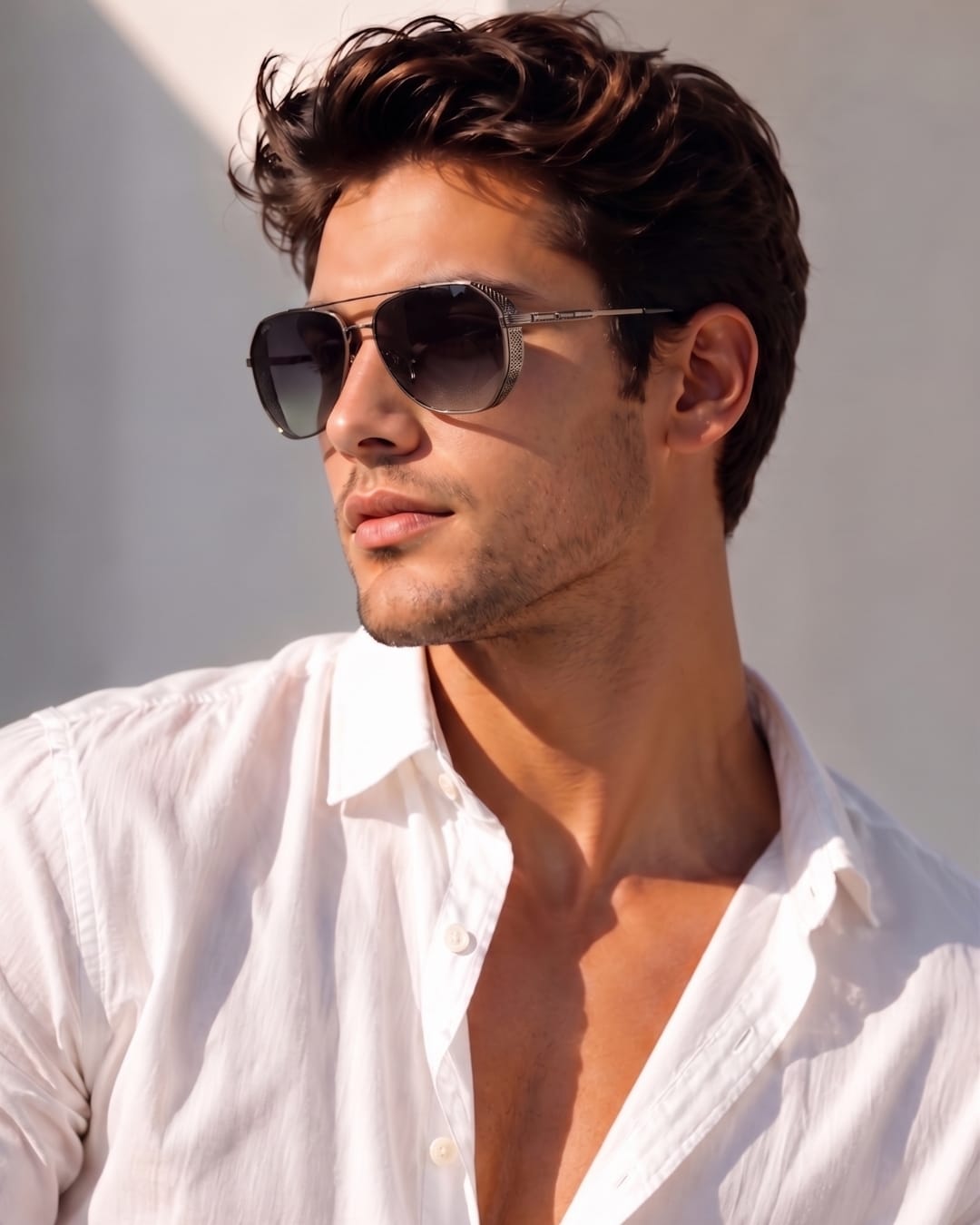 2181 PRESTIGE LUXE - Aviator Style - HD Polarised Sunglasses for Men - UV400 Protection, Stainless Steel Frame — Sunglasses for Men | THE MEN THING