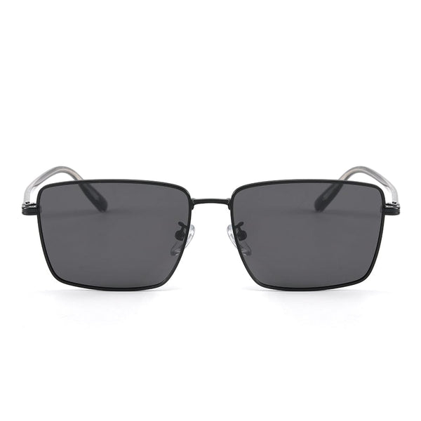 J3308 - SLEEK VANTAGE- HD Polarised Sunglasses for Men - UV400 Protection, Stainless Steel Frame - Black Lens