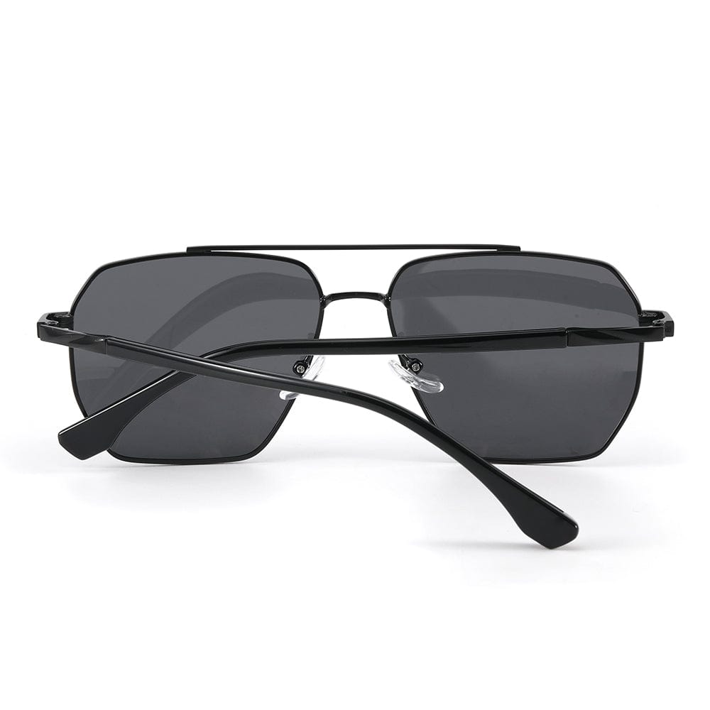 THE MEN THING Sunglasses J3337- SPECTRA NOIR- HD Polarised Sunglasses for Men - UV400 Protection, Stainless Steel Frame - Black Frame with Black Lens