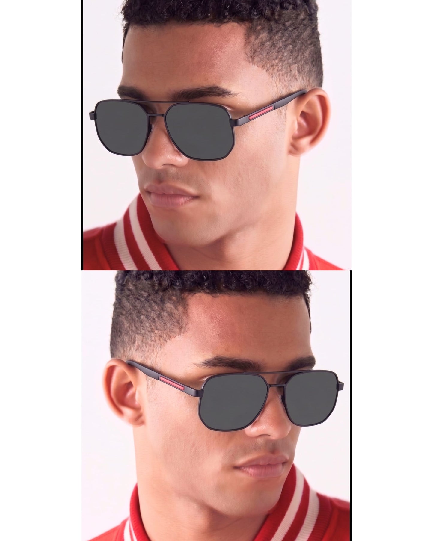 THE MEN THING Sunglasses Matte Black 2125 - PRISM NOIR - HD Polarised Sunglasses for Men - UV400 Protection, Stainless Steel Frame - Matte Black