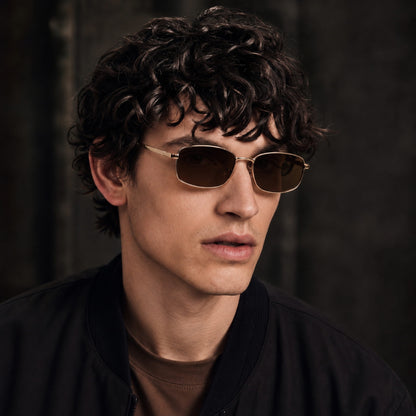 THE MEN THING Sunglasses S15108 GRIDLINE SERIES HD Polarized Sunglasses for Men - UV400 Protection, Stainless Steel Frame