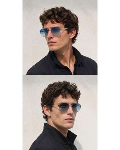 THE MEN THING Sunglasses S15110 BRONZE WHIRL HD Polarized Sunglasses for Men - UV400 Protection, Stainless Steel Frame