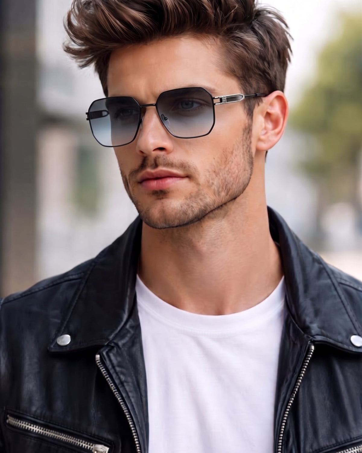 33155 - GRAPHITE LUXE - HD Polarised Sunglasses for Men - UV400 Protection, Stainless Steel Frame — Sunglasses for Men | THE MEN THING