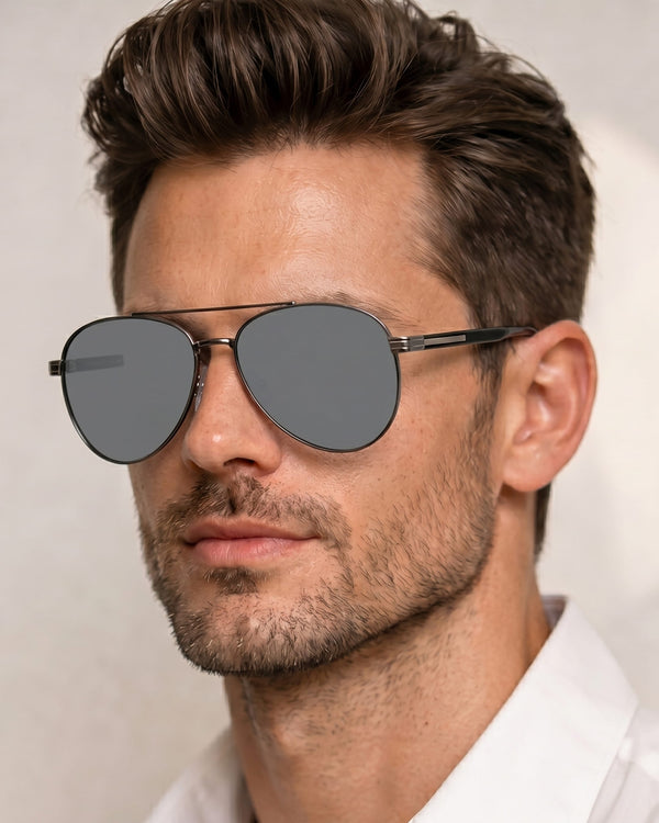 2195 KINETIC LUXE HD Polarized Sunglasses for Men - UV400 Protection, Stainless Steel Frame