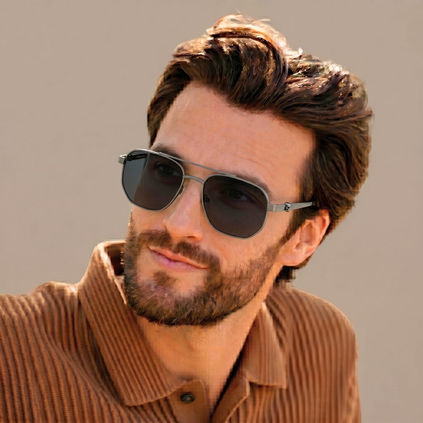 2188 FROST SPECTRA HD Polarized Sunglasses for Men - UV400 Protection, Stainless Steel Frame - THE MEN THING