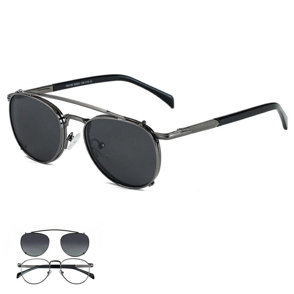2196 REGENT SHADOW HD Polarized Sunglasses for Men - UV400 Protection, Stainless Steel Frame
