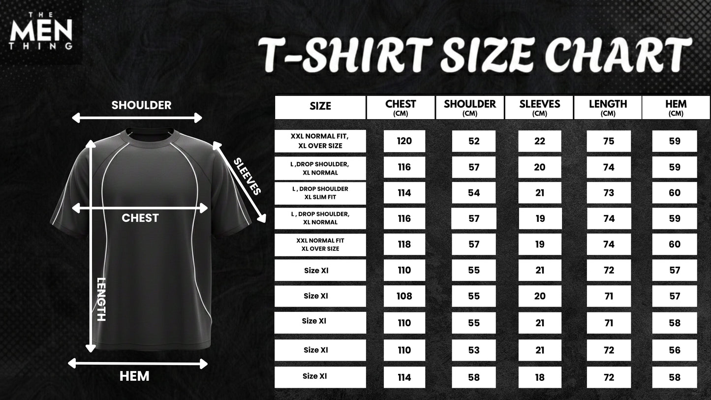 THE MEN THING T-Shirt CONTOUR TRACE Oversized T-Shirt – Black