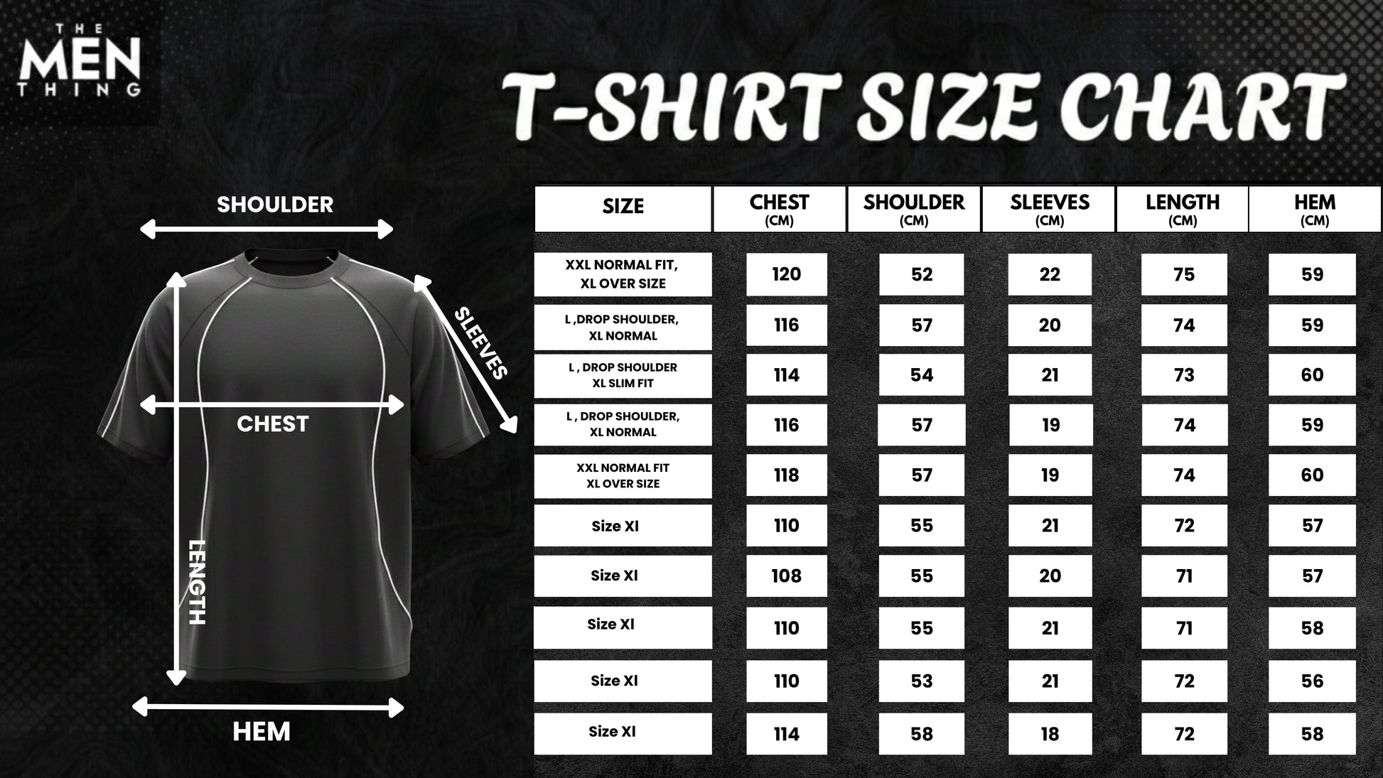 THE MEN THING T-Shirt CONTOUR TRACE Oversized T-Shirt – Black