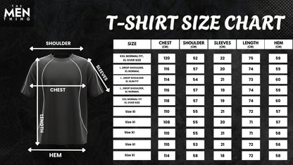 THE MEN THING T-Shirt CONTOUR TRACE Oversized T-Shirt – Black