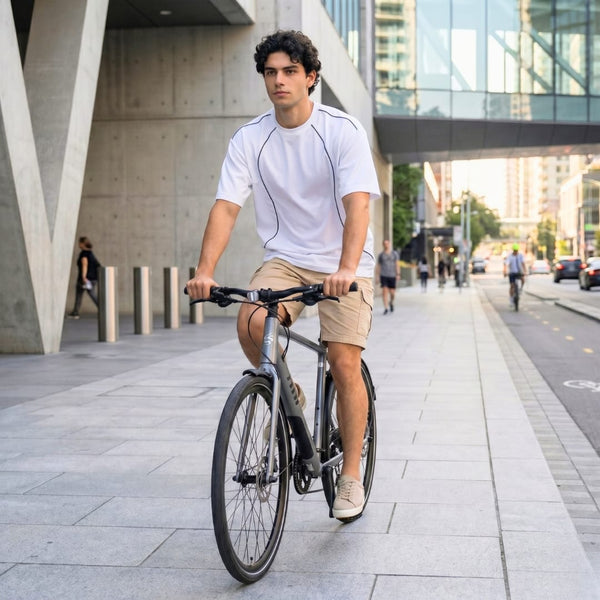 CONTOUR TRACE Oversized T-Shirt – White