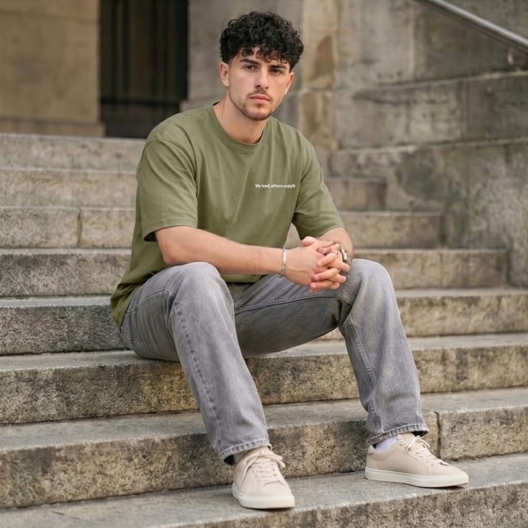 THE MEN THING T-Shirt COPYCAT KILLER Oversized T-Shirt - Green