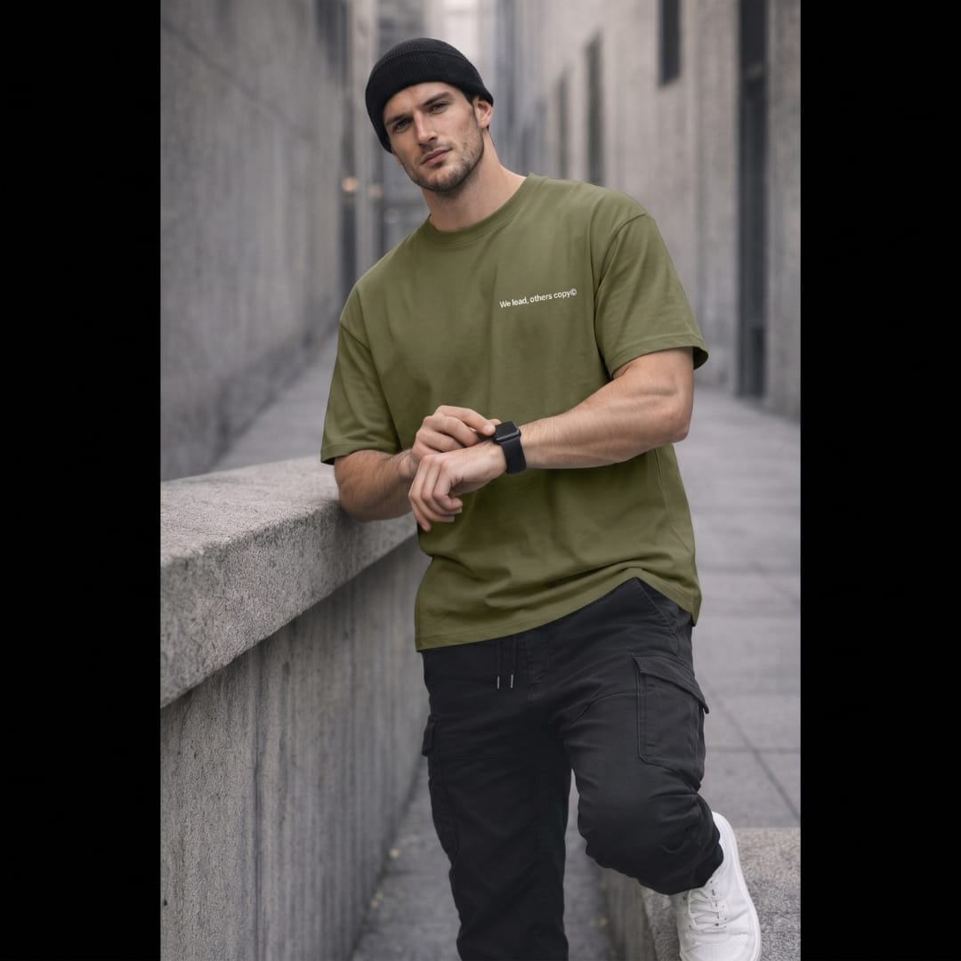THE MEN THING T-Shirt COPYCAT KILLER Oversized T-Shirt - Green