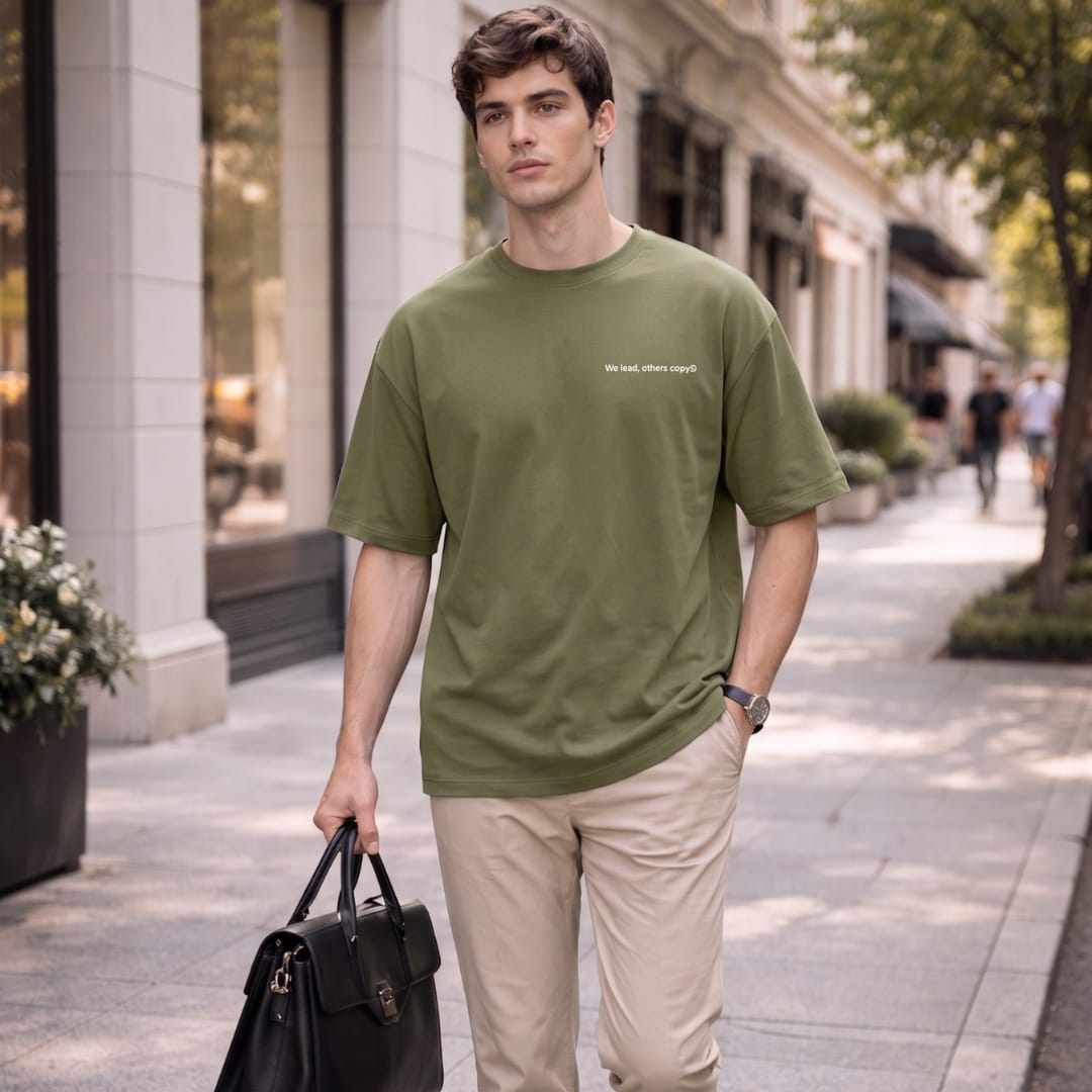 THE MEN THING T-Shirt COPYCAT KILLER Oversized T-Shirt - Green
