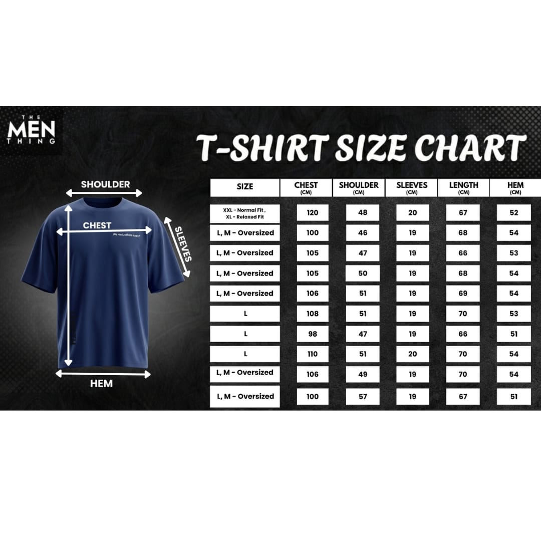 THE MEN THING T-Shirt COPYCAT KILLER Oversized T-Shirt - Navy Blue