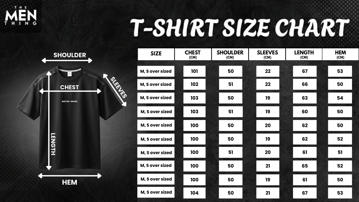 THE MEN THING T-Shirt ELVORIX CORE Oversized T-Shirt - Black