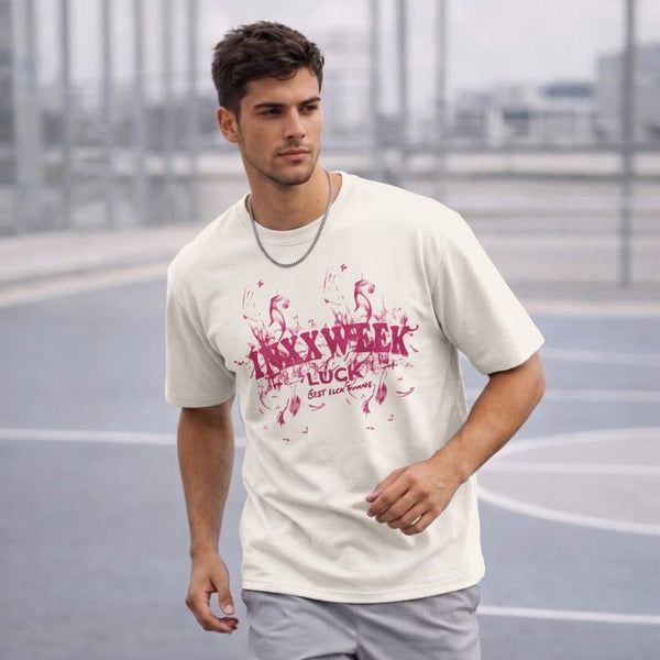 INXX WEEK LUCK Oversized T-Shirt - White