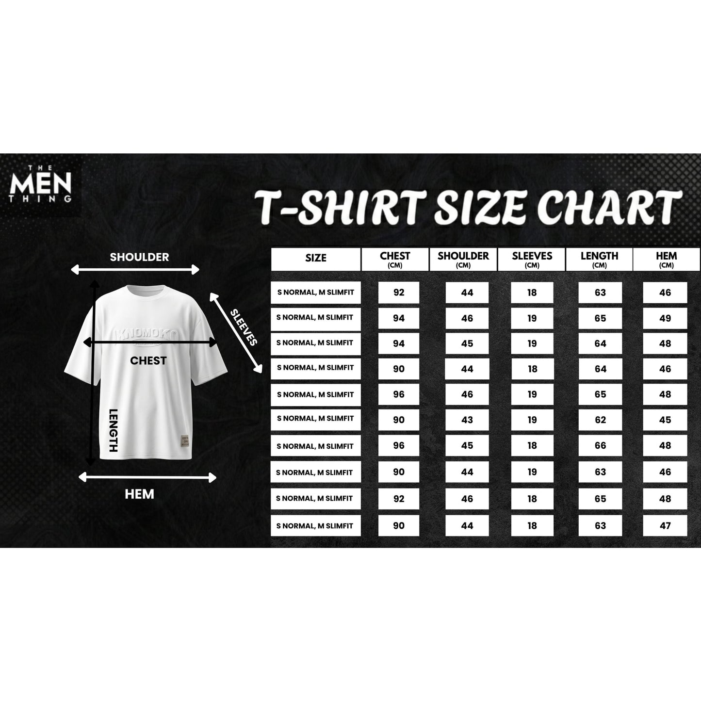 THE MEN THING T-Shirt IVORY EMBOSS Oversized T-Shirt - White