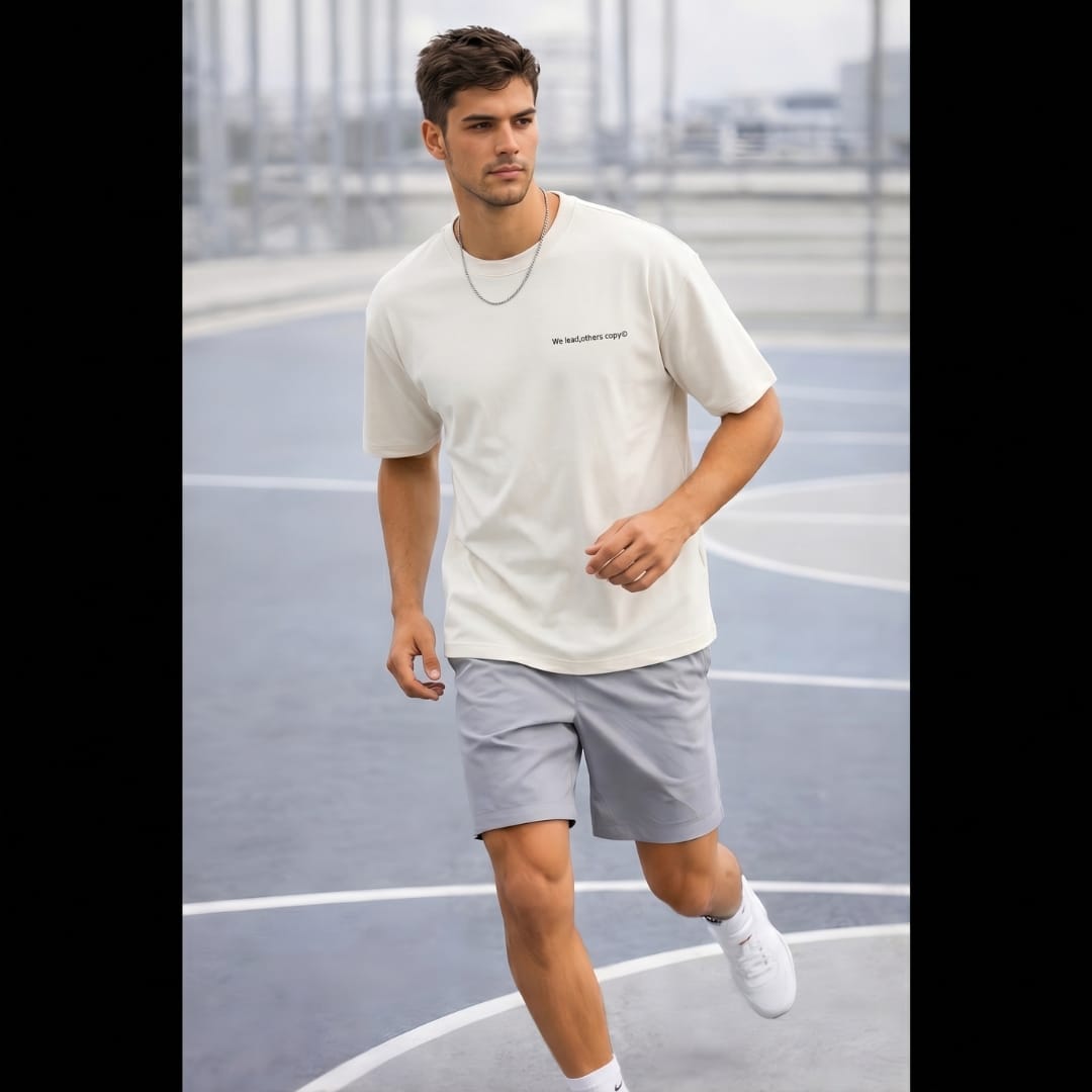 THE MEN THING T-Shirt L COPYCAT KILLER Oversized T-Shirt - White